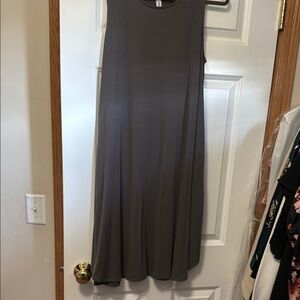 Zenana Outfitters Charcoal Midi Dress